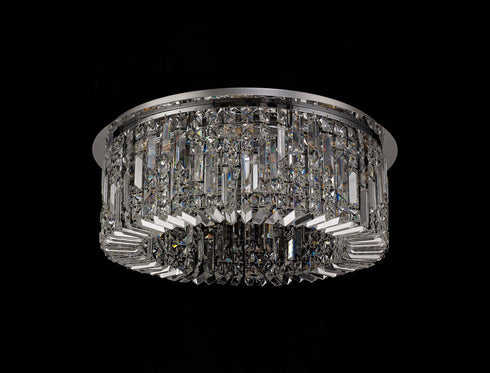 Zula Round Flush Chandelier 8 Light